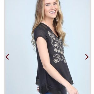 Altar’d State It’s Meshy Top size Small SM gray